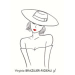 Femme au Chapeau-Format A4-Réservée
