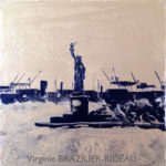 Miss Liberty Gold&Black-20x20-Vendu