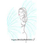 Pin-up Burlesque Bleue-Format A4