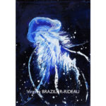 Méduse Bleue-Format F1(16x22cm)-45€